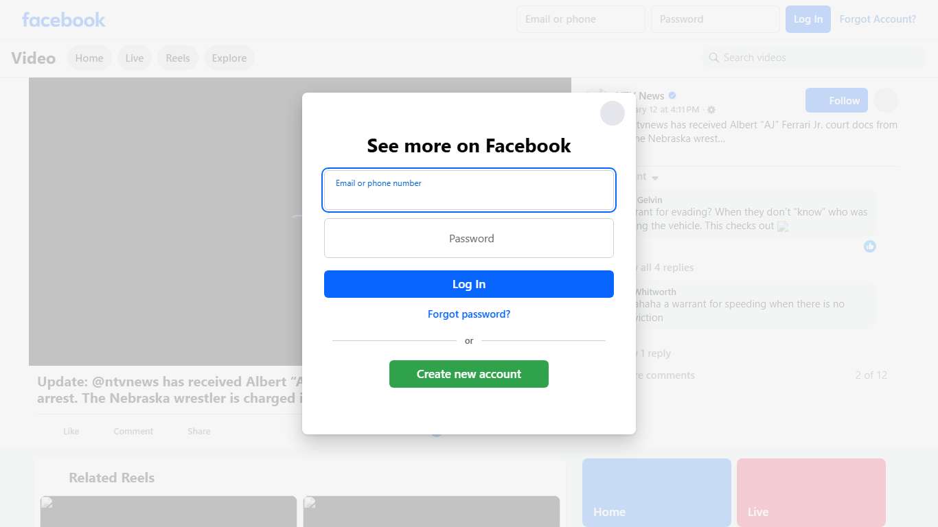Update: @ntvnews has received Albert “AJ” Ferrari Jr. court docs from his arrest. The Nebraska wrestler is charged in Lancaster County Court with fugitive from justice. This stems from a warrant issued in Collin County, Texas for evading arrest or detention using a vehicle on or about Oct. 14, 2025. On Monday Jan. 12th, a judge set Ferrari’s bond at $25,000. He subsequently posted 10% of this amount to be released from jail. Ferrari’s next court hearing is set for 9 a.m. Feb. 17 in Lancaster Cou